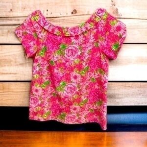 Lily Pulitzer Kipper Lapis Top woman size 2